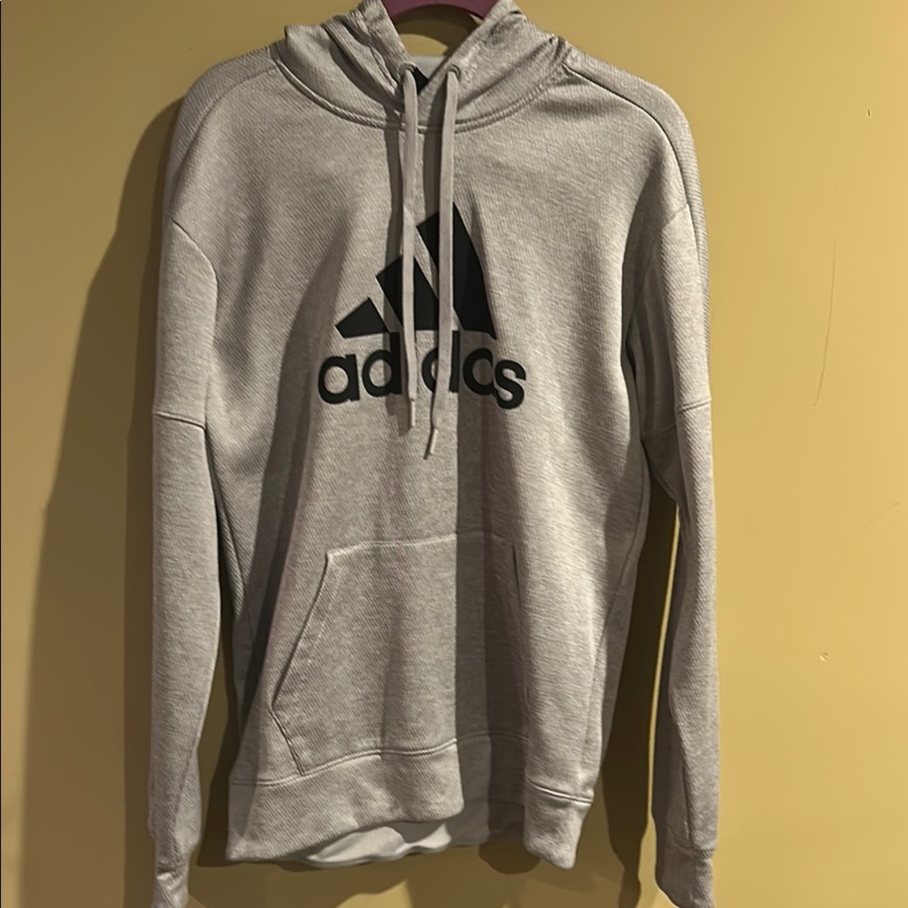 New no Tags Adidas Men's Light Gray Hoodie